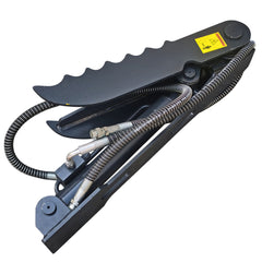 Wallemac WHT-8x24 Hydraulic Weld-on Thumb 8”x24” for 4000-8000 lb (1800-3600 kg) Compact Excavator, Heavy Duty Hydraulic Thumb Attachments with Hydraulic Cylinder