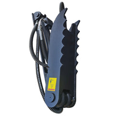 Wallemac WHT-8x24 Hydraulic Weld-on Thumb 8”x24” for 4000-8000 lb (1800-3600 kg) Compact Excavator, Heavy Duty Hydraulic Thumb Attachments with Hydraulic Cylinder
