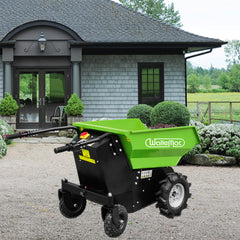 Wallemac ED50A Battery Powered Electric Mini Dumper 500kg Capacity All-Terrain Big Dumper Electric Dump Cart 1100 lb Capacity