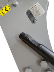 Wallemac WHB-CAT-2 Side Mount Pin On Hydraulic Hammer Breaker for CAT 301 Mini Excavator CAT B1, B2 Hammer Breaker Replacement Micro Digger Attachment Jack Hammer