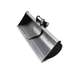 Wallemac WGB36-BOB 36 in (900 mm) Ditch Cleanning Buckets Grading Bucket With 30mm Pins For Bobcat E10, E17, E19, E20, X322D, X320, X324, Doosan DX17Z Mini Excavator or Similar Clean-up Bucket for Mini Digger