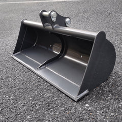 Wallemac WGB36-BOB 36 in (900 mm) Ditch Cleanning Buckets Grading Bucket With 30mm Pins For Bobcat E10, E17, E19, E20, X322D, X320, X324, Doosan DX17Z Mini Excavator or Similar Clean-up Bucket for Mini Digger