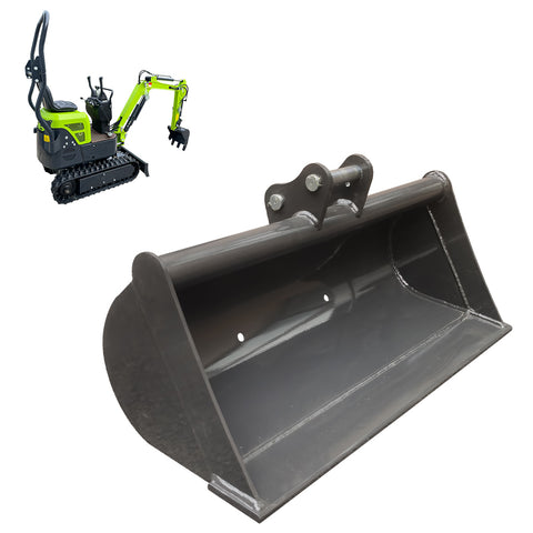 Wallemac WGB30-CAT-1 Ditch Cleaning Buckets Grading Bucket With 25mm Pins  For CAT 300.9 Mini Excavator or Similar Machines Mini Digger Clean-up and Grading Bucket Mud Bucket