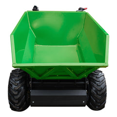 Wallemac ED50A Battery Powered Electric Mini Dumper 500kg Capacity All-Terrain Big Dumper Electric Dump Cart 1100 lb Capacity