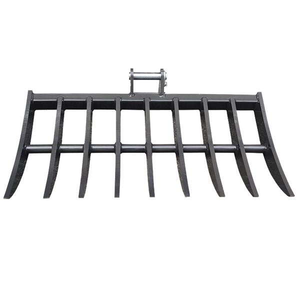 WALLEMAC WRK36-KUB-2 Land Clearing Root Rake 36“ Width for Kubota Mini Excavator U15,U17, KX018 Models or Similar Machines With 30MM Pins