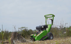 Wallemac WSG15 12 In Stump Grinder with 420cc 14HP Electric Start Briggs & Stratton Gas Engine for Tree Stump Removal with 2” Tow Bar Hitch