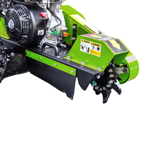 Wallemac WSG15 12 In Stump Grinder with 420cc 14HP Electric Start Briggs & Stratton Gas Engine for Tree Stump Removal with 2” Tow Bar Hitch