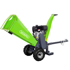 Wallemac WCP15A 6” inch max. Wood Chipper Shredder with Tow Hitch 14HP gas powered B&S engine ELECTRIC Start Bragg& Stratton Engine EPA Certified